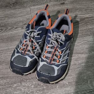 Navy and Orange Athletic Shoes‎